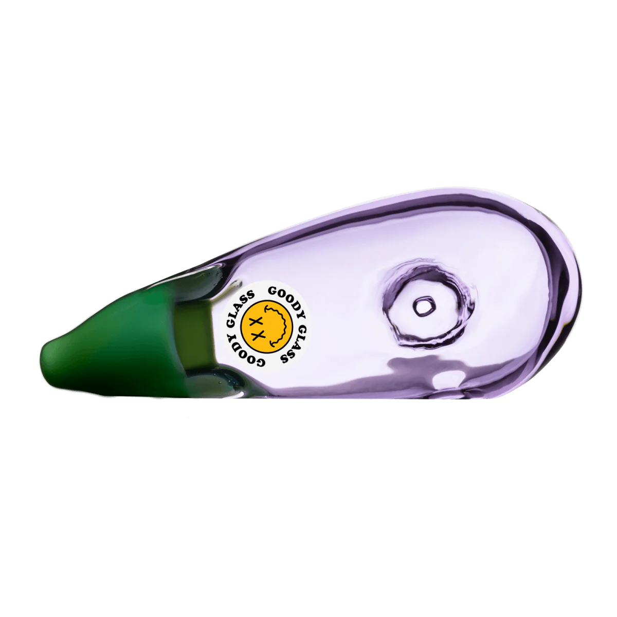 Goody Glass - Eggplant Hand Pipe - Image 3
