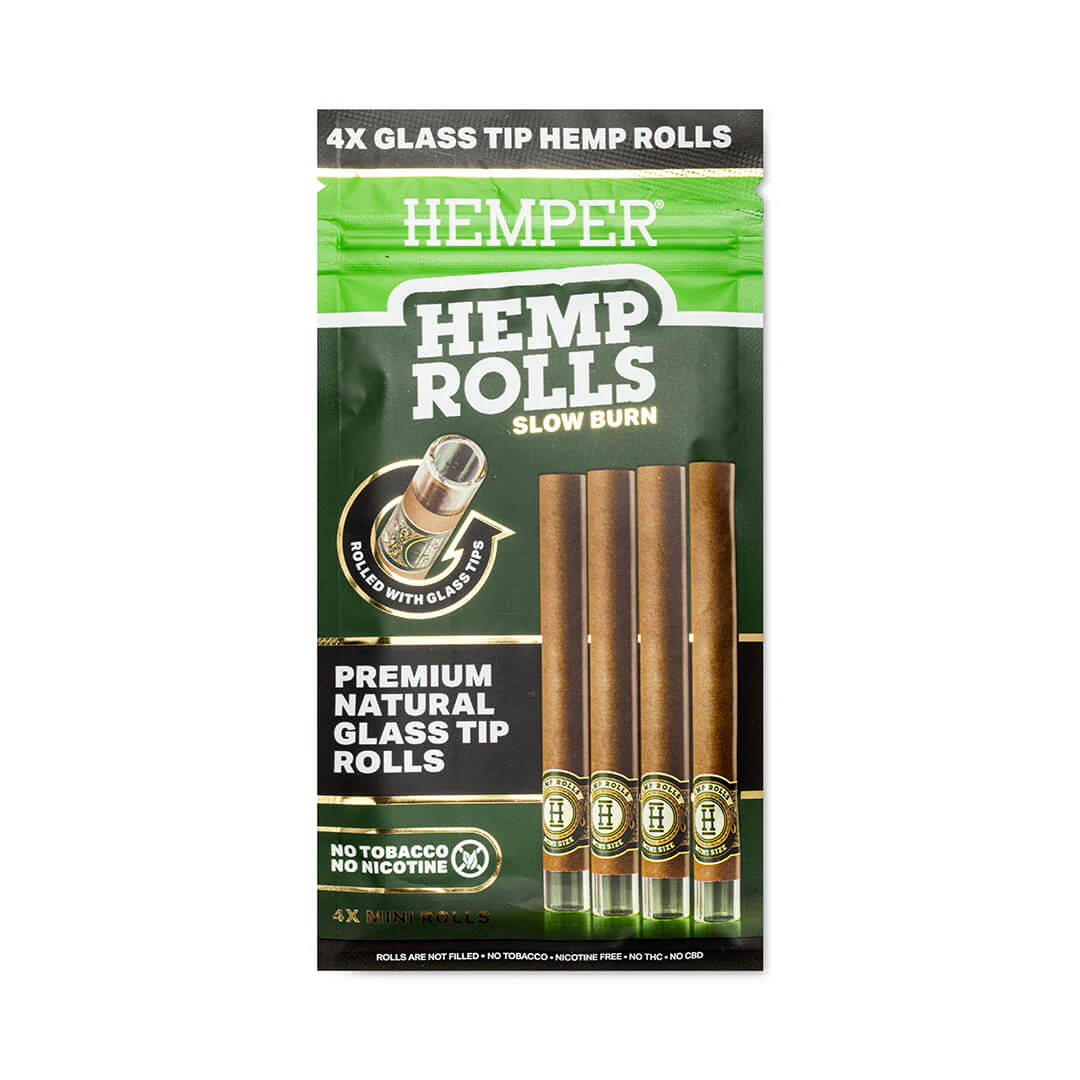Mini Size Glass Tipped Hemp Rolls - Image 6