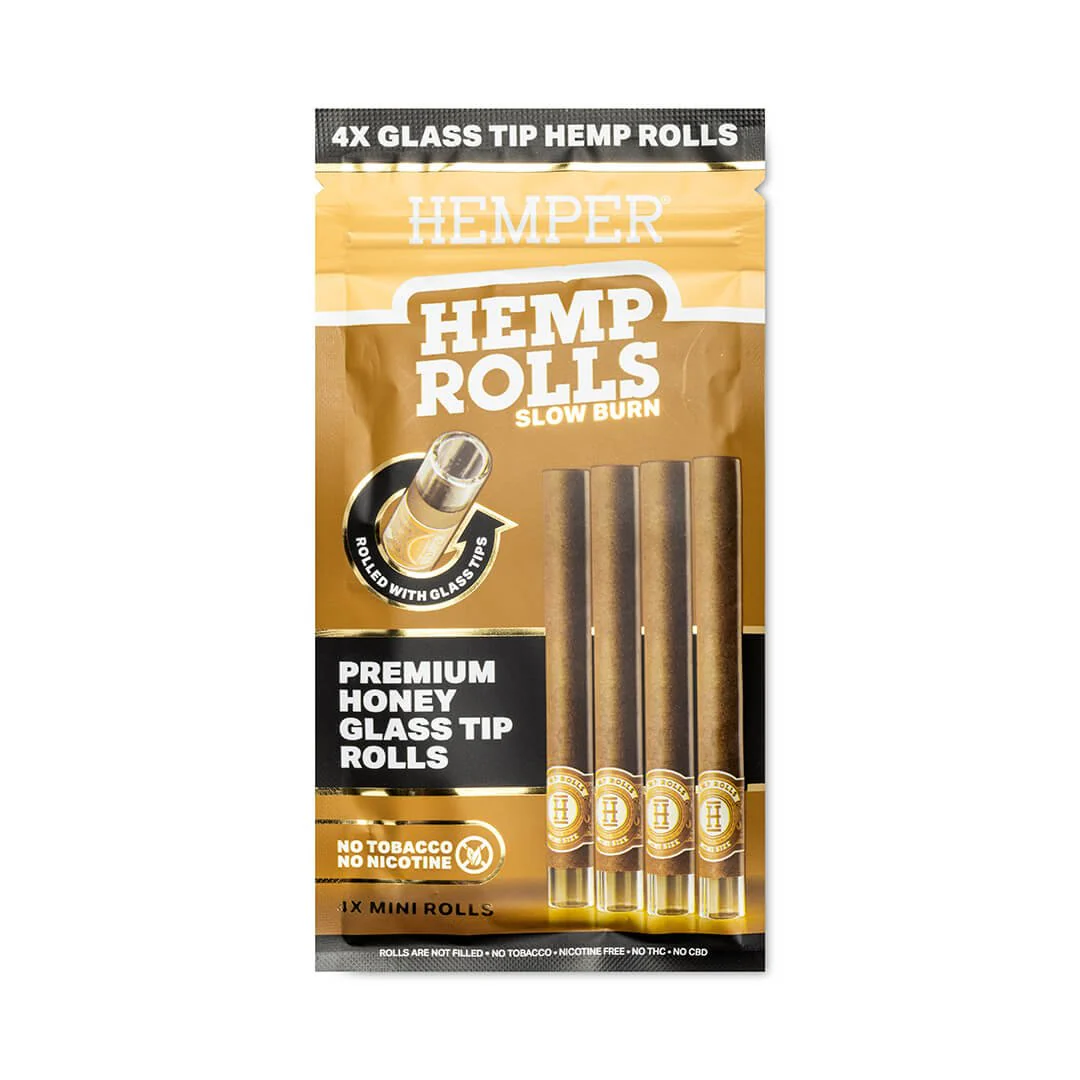 Mini Size Glass Tipped Hemp Rolls - Image 8