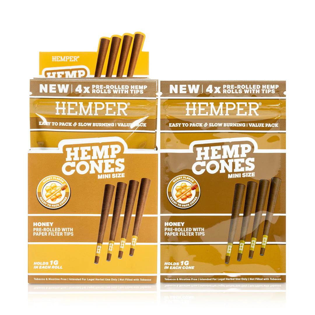 Mini Size Paper Tipped Hemp Cones - Image 11