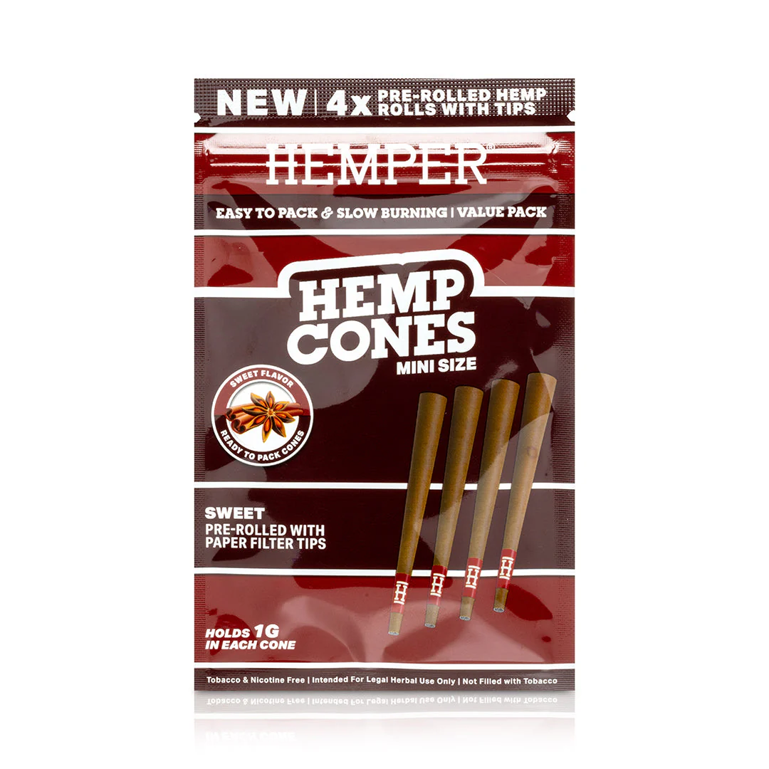 Mini Size Paper Tipped Hemp Cones - Image 14