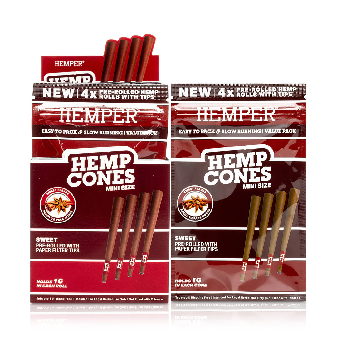 Mini Size Paper Tipped Hemp Cones - Image 17